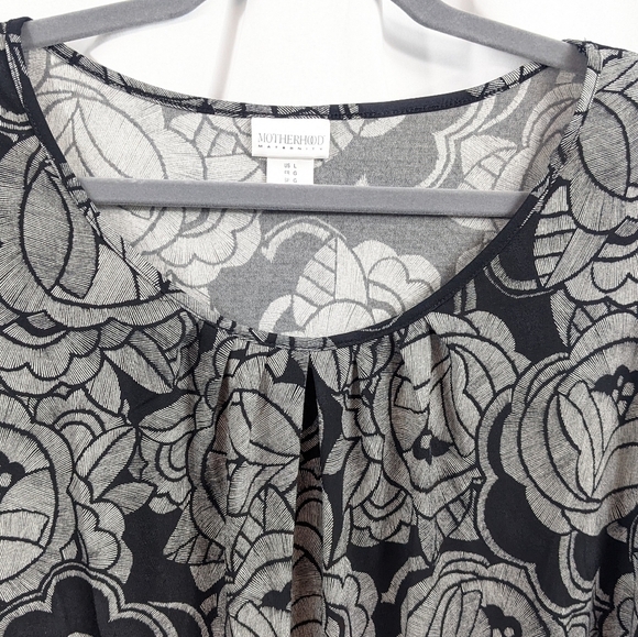 Motherhood Maternity Scoop Neck Tunic Top Sz L - Picture 4 of 8